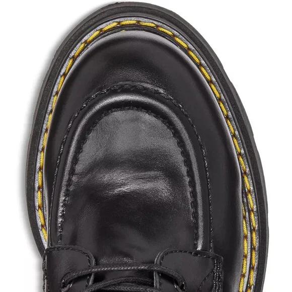 Alexander Wang Atlas Leather Lace-Up Platform Combat Rugged Boots in Black - Picture 10 of 16